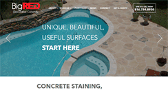 Desktop Screenshot of bigreddecorativeconcrete.com