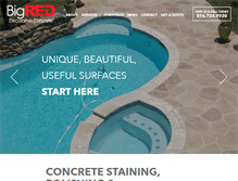 Tablet Screenshot of bigreddecorativeconcrete.com